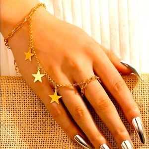 Star Dangle Bracelet and Ring
